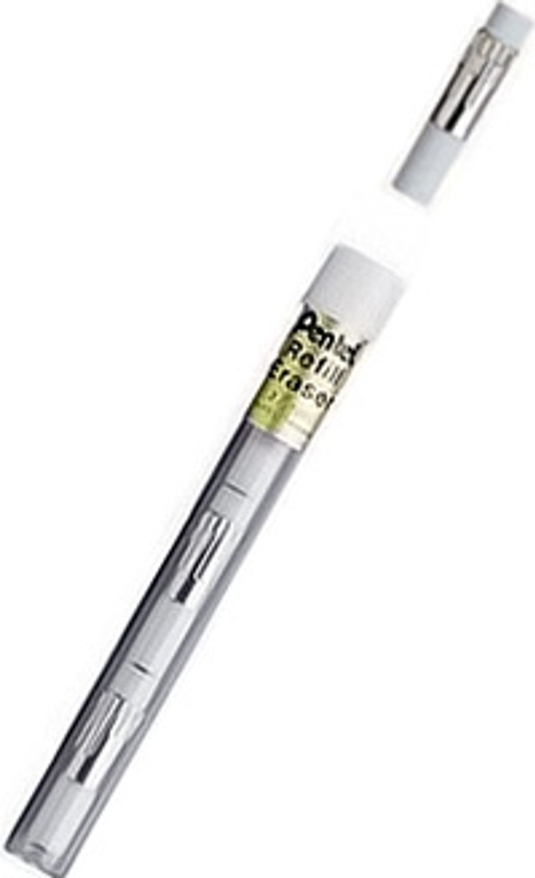 Pentel Refill Eraser for Mechanical Pencils, White, 4/tube (Z2-1N)