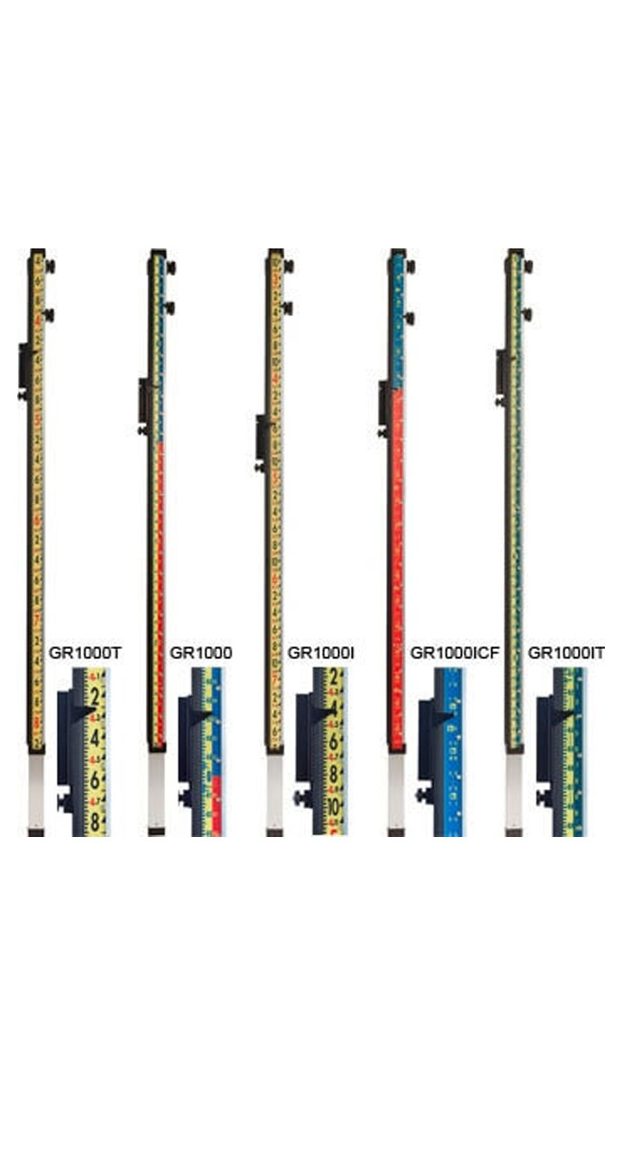 LaserLine 10 Foot Direct Reading Laser Rod with Rail
