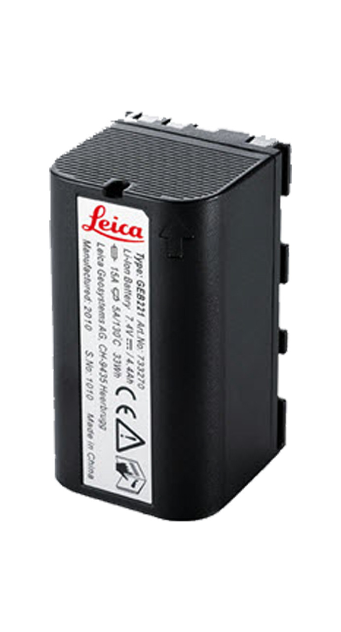 Leica GEB223 7.4V/6.0Ah Rechargeable Lithium-Ion Battery for Use with FlexLine (plus) TS11/TS12/TS15