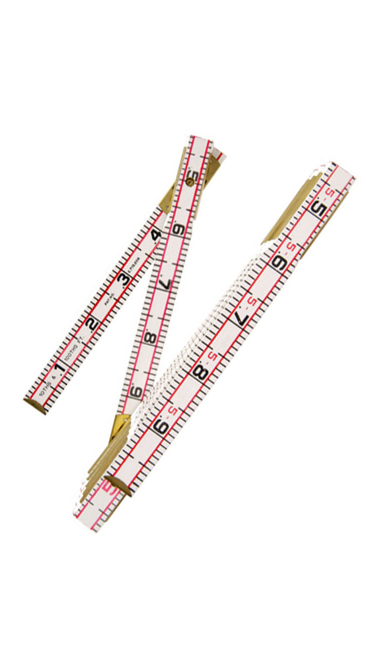 Lufkin Folding Wood Red End Engineer's Ruler 6ft