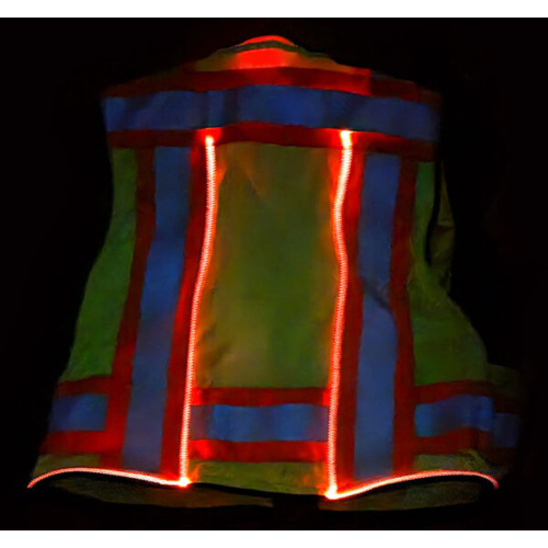 Seco 8265-LED-Series Safety Lighted Utility Vest - Fluorescent Yellow/Fluorescent Orange